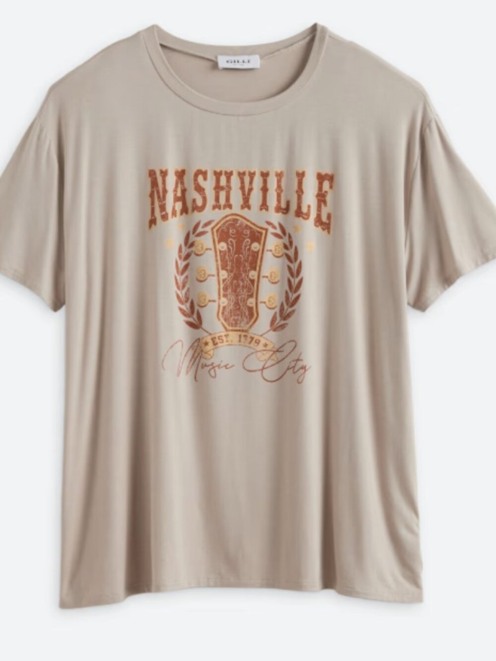Gilli Nashville Short Sleeve Knit Tee - 2X